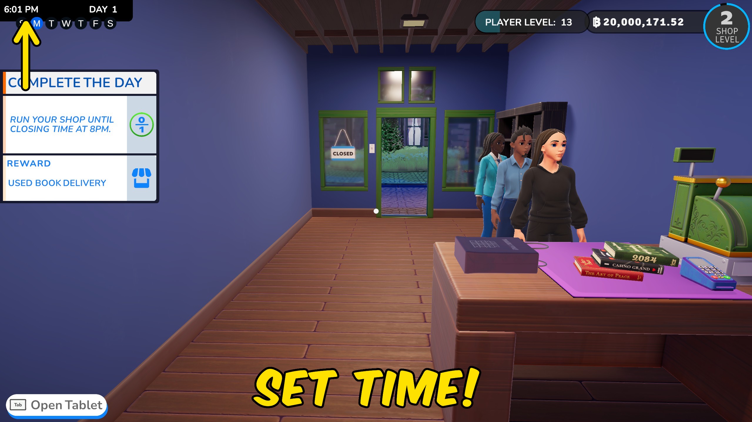 Bookshop Simulator — Time Manager (screenshot 2)